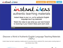 Tablet Screenshot of instant-ideas.com